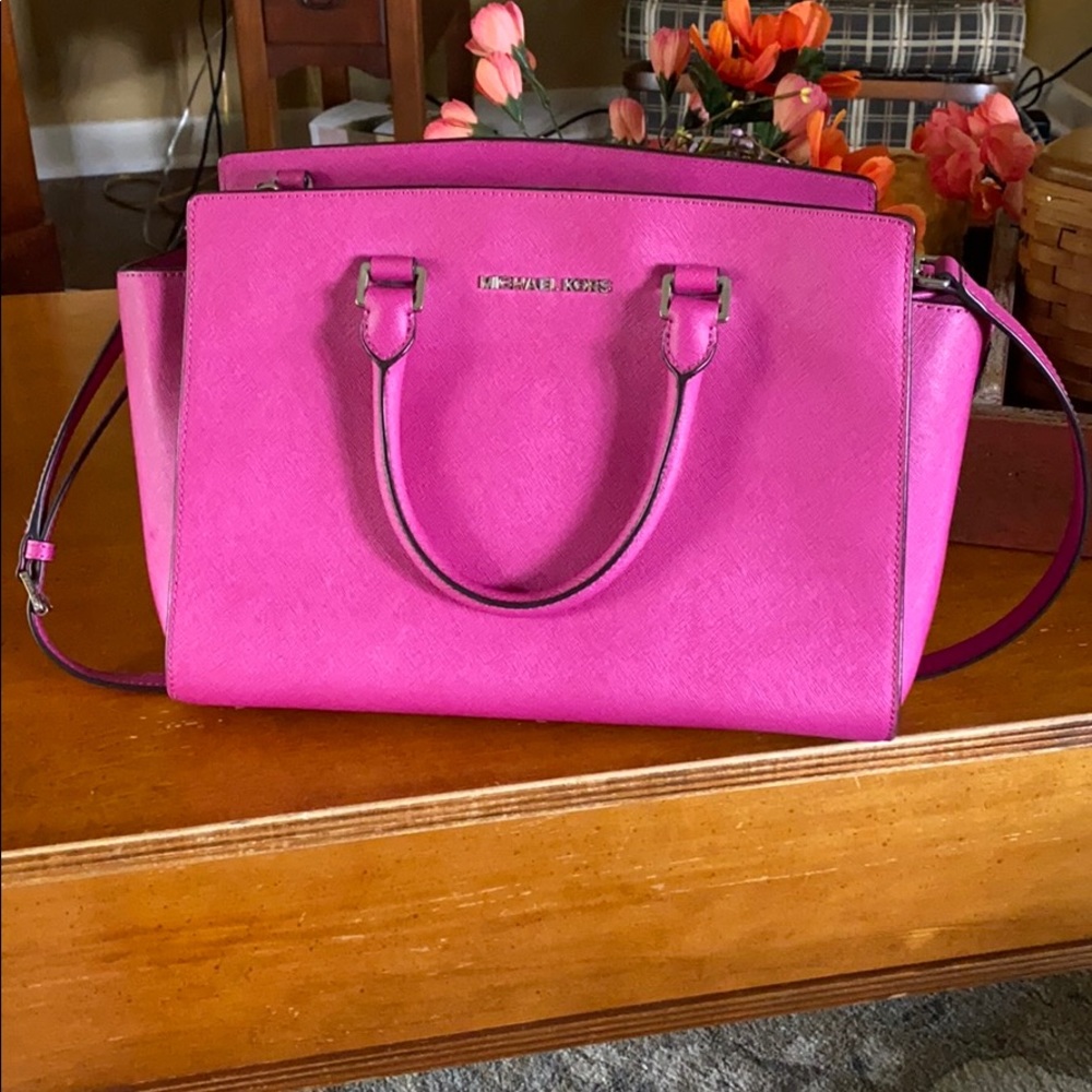 Michael Kors Large Leather Satchel